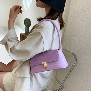 New Design Women Black White PU Leather Fashion Handbags 2021 Popular Simple Crossbody Shoulder Bag For Ladies