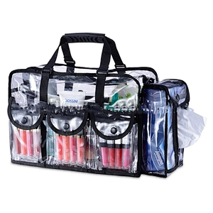 Wholesale Women Travel Tote Zipper Clear Makeup Transparent Bags Pvc Cosmetic Storage Bag
