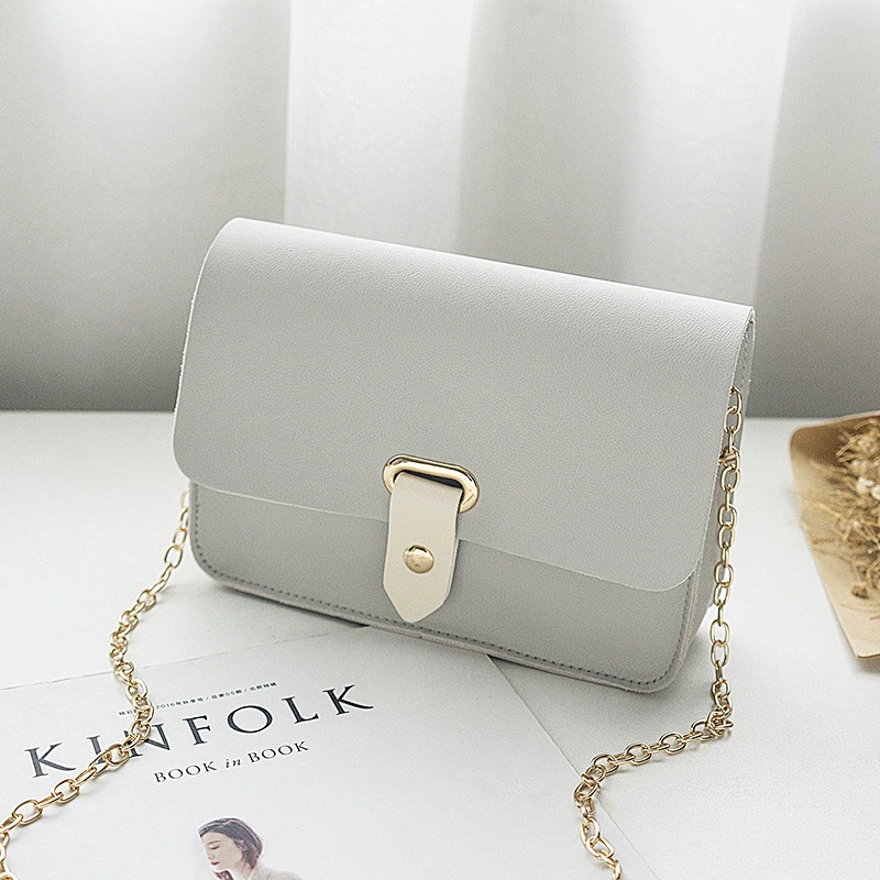 Women Messenger Bags Korean Small Square Bag Mini PU Leather Shoulder Bags