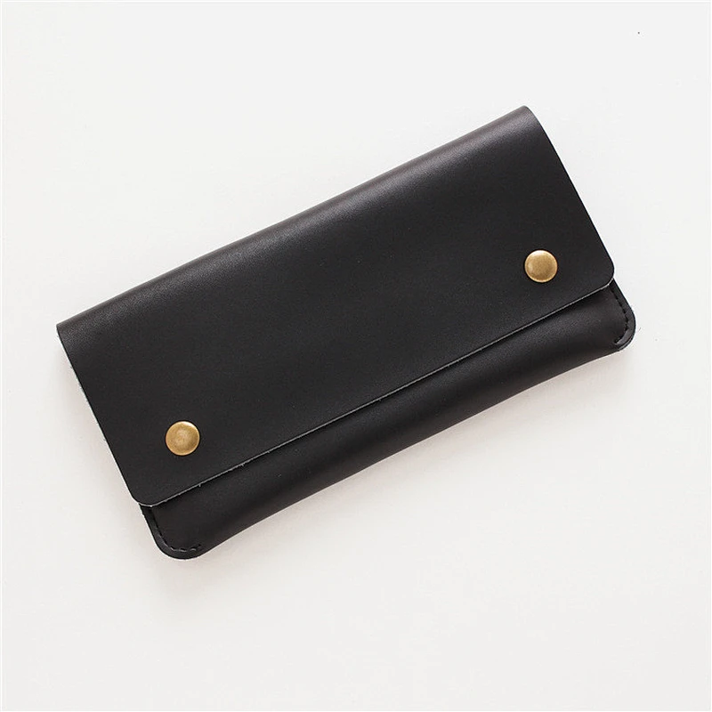 Hot Sale Women Girls Fashionable Professional Genuine Leather Business Wallet with Zipper