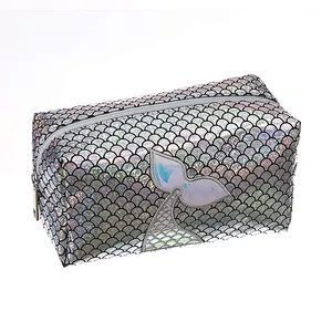 Mermaid Cosmetic Bag Makeup Bag Travel Bag Handy Large Portable Wash Pouch Waterproof Zipper Handbag