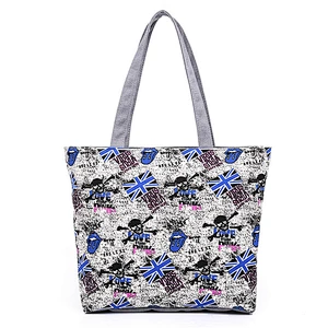 Wholesale Shoulder Promotional Women Custom Print Canvas Tote Bag