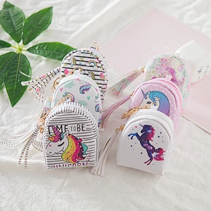 Fashion hot-selling unicorn coin purse cartoon children's coin key storage bag