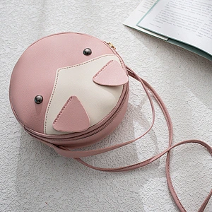 New Korean Style Female Bag Shoulder Messenger Small Round Bag Simple Fashion Personalized Mobile Phone Bag