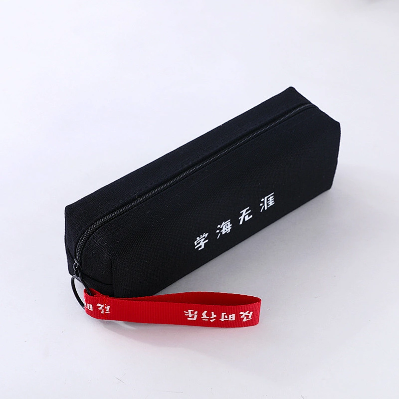 Custom Printing Canvas Student Stationery Bag Ins Female Japanese High School Student Pencil Case