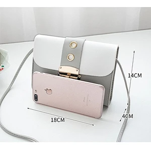Female 2021 Japan Korea New Lock Casual Small Square Bag Shoulder Messenger Bag Mobile Phone Crossbody Bag