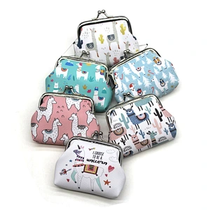Factory wholesale animal print coin purse Variety of optional girl buckle coin purse
