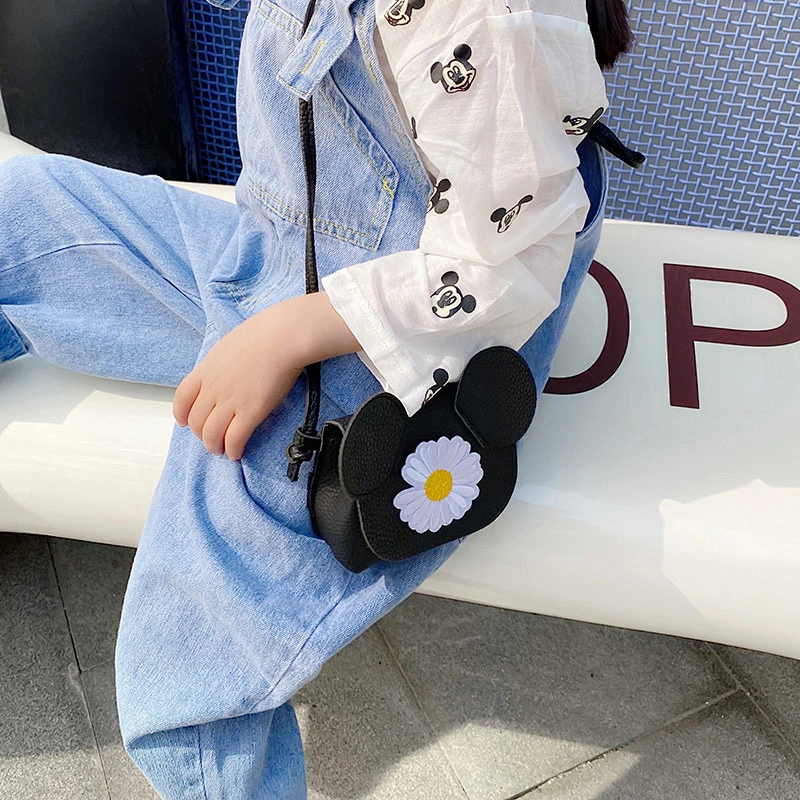 2020 New Korean Girl Bag Children'S Messenger Bag Little Daisy Cute Mini PU Crossbody Bag