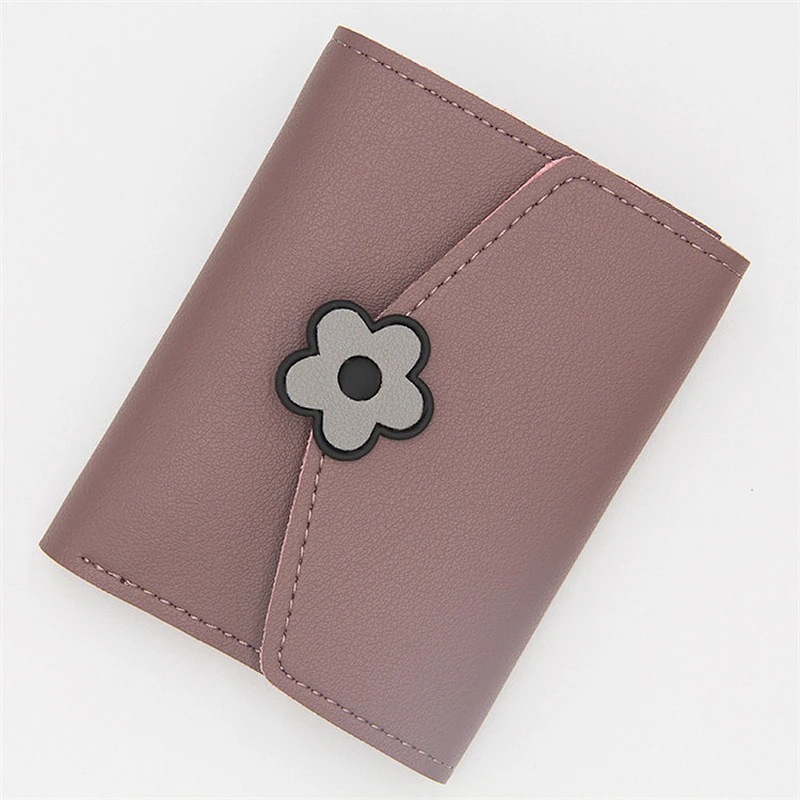 Female Purse Small Card Holder Leather Women Wallet