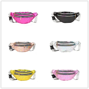2020 Fashion Hologram PU Laser Waist Bags Fanny Pack Travel Purse Outdoor Sport Belt Bag For Ladies Women