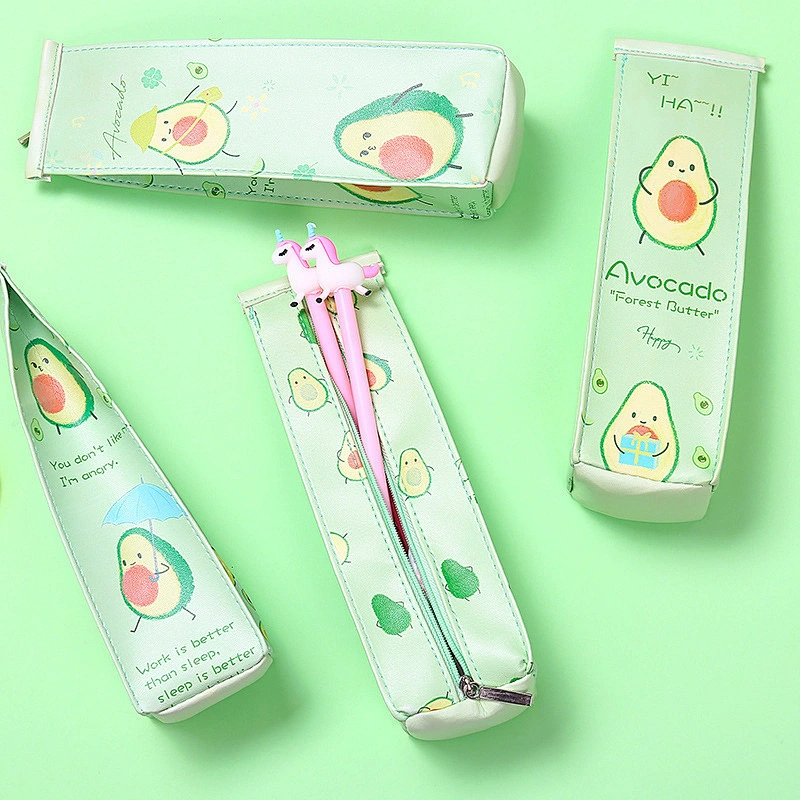Cartoon Milk Box Pencil Case Avocado Pencil Case Creative Student Pencil Case For School