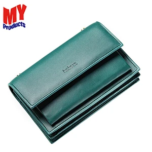 leather women's wallet phone purse travel foldable wallet