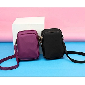 Wholesale Women Waterproof Nylon Material Cross Body Shoulder Bag Cell Phone Wallet Crossbody Bag