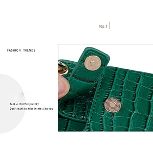 Fashion embossed crocodile leather cell phone crossbody bag wallet mobile phone bags cases