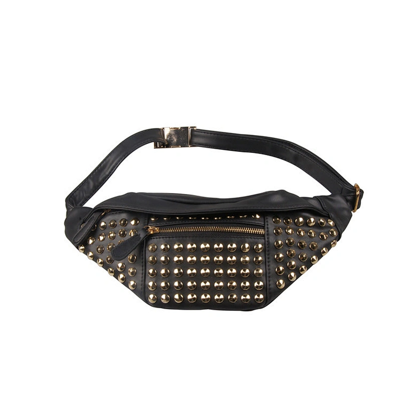 Money Phone Belt Bag Rivet Waist Pack Bag Hiking Climbing Outdoor Waist Pack