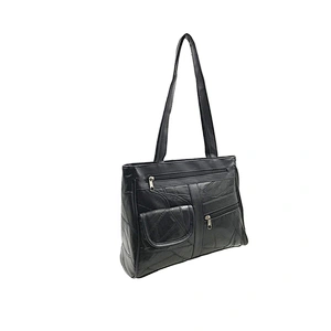 2019 Yiwu Black Leather Briefcase For Men Fashion Business Bags Patch Mens Tote Handbag