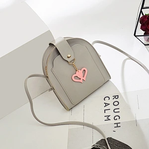 Beautiful Double Heart Decor Luxury Small Cross Body Mini Bags For Women And Ladies
