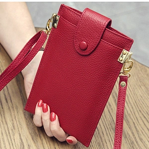 Fashion embossed crocodile leather cell phone crossbody bag wallet mobile phone bags cases