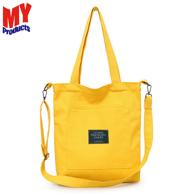 New Fashion Canvas Shopping Shoulder Handbags Students Canvas Bag Tote Bag