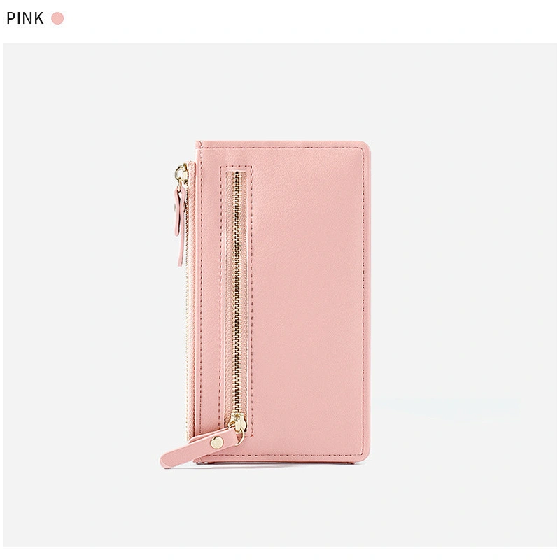 RFID Card Holder Pocket Card Case Zipper Wallets Coin Purse