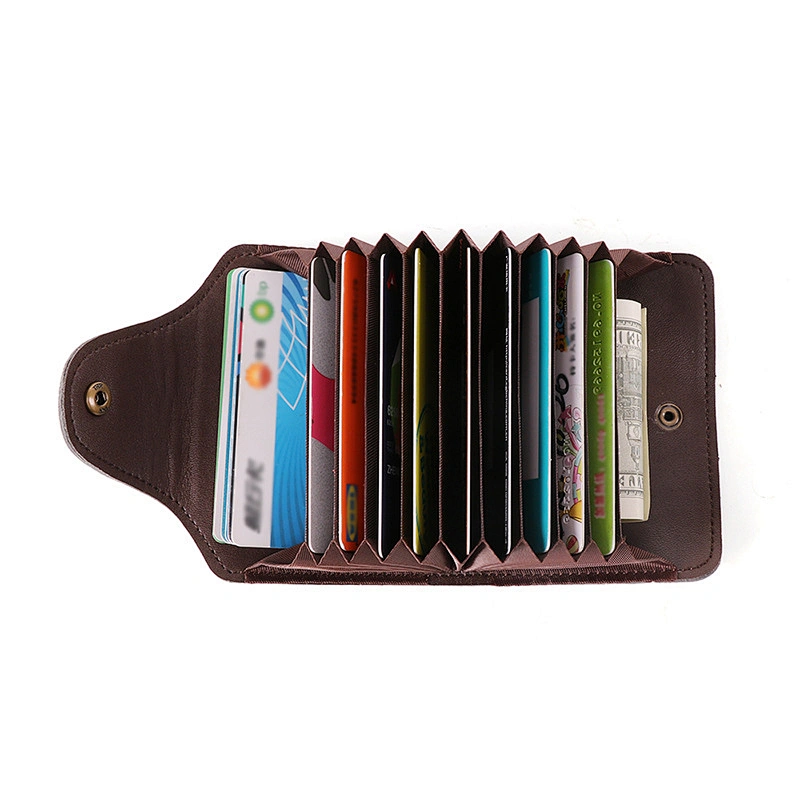 Custom Cheap Gift Rfid Blocking Pu Leather Credit Card Or Id Card Holder