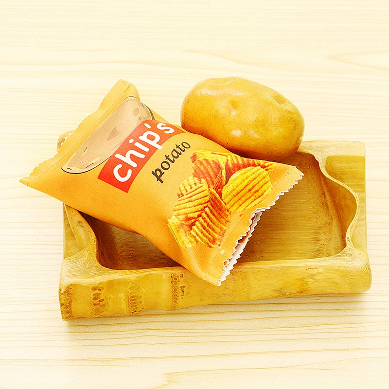 Children Creative Trendy Harajuku Girl Potato Chip Clutch Bag Fun Snacks Pu Mobile Coin Purse Pencil Case
