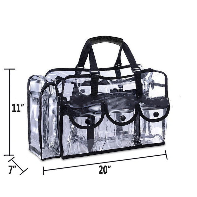 Wholesale Women Travel Tote Zipper Clear Makeup Transparent Bags Pvc Cosmetic Storage Bag