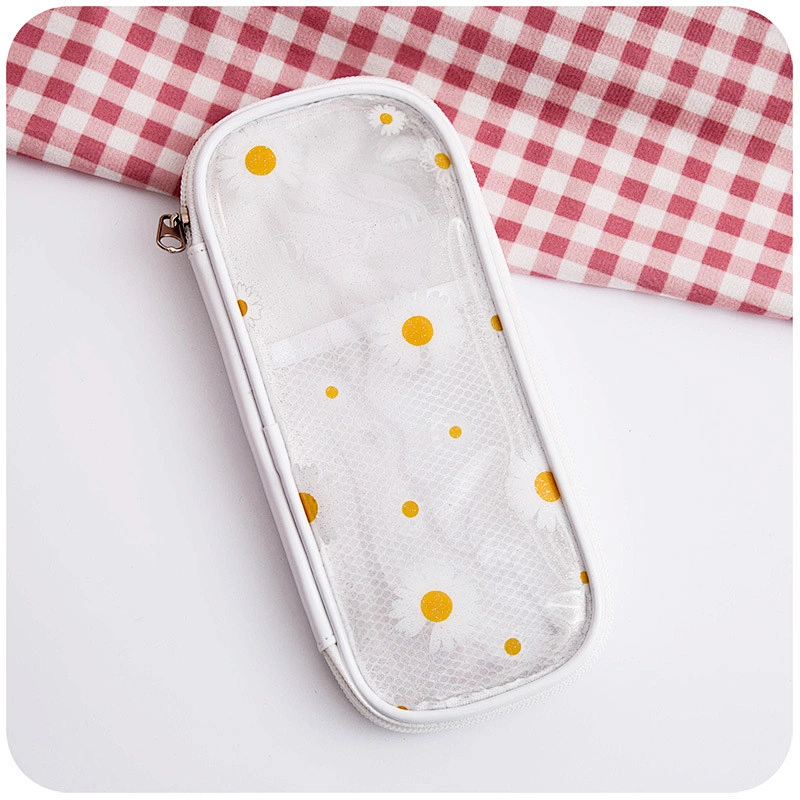 TPU Transparent Pencil Case Multi-Function Ins Small Portable Female Student Girl Pencil Case