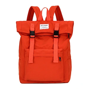 Fashion Design Rolling Top High School Bag College School Backpack For Boys Girls