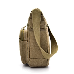 Hot Sell Classic Travel Canvas Crossbody Bag Mens Single Shoulder Messenger Bags