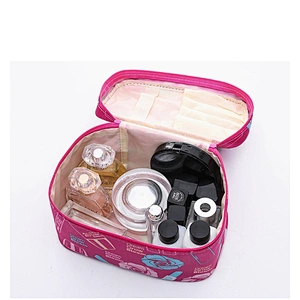 OEM Fashion Lady Bag Luxury Cartoon Zipper Closure Makeup Bag Eco Large Travel Beauty Cosmetic Case