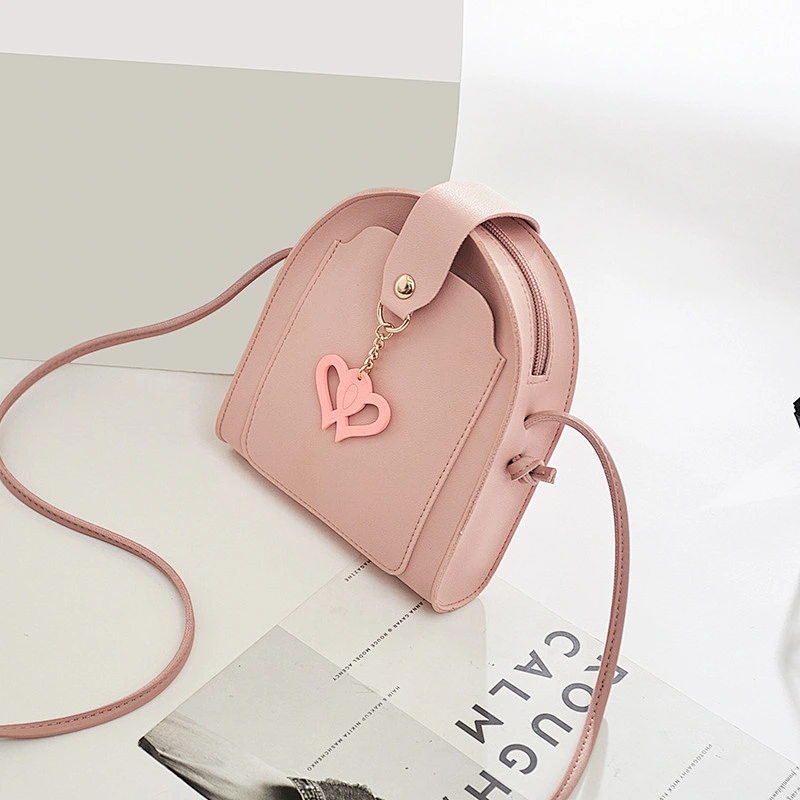 Beautiful Double Heart Decor Luxury Small Cross Body Mini Bags For Women And Ladies