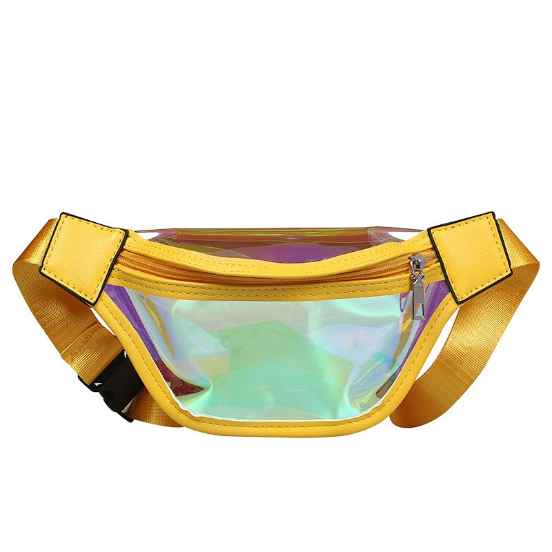 Custom Wholesale Kids Clear Pvc Bum Bag Fashion Jelly Laser Fanny Pack Child Holographic Waist Bag