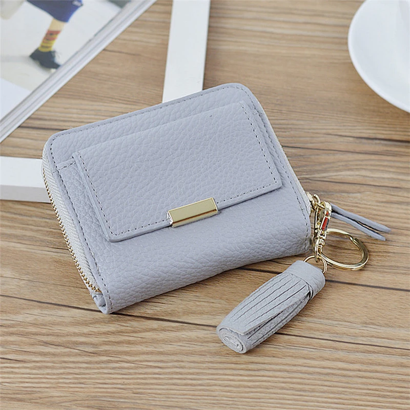 Hot Sale Professional Women Genuine Leather Wallet Girls Mini Short Wallet