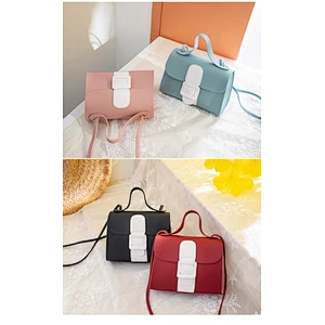 Lychee Pattern Small Bag 2021 Japan Korea New Female Shoulder Portable Casual Color Matching Crossbody Bag