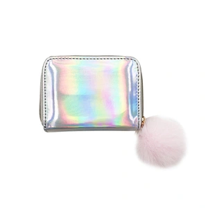 2019 Wholesale Custom New Style Rainbow Leather Lady Mini Money Wallet