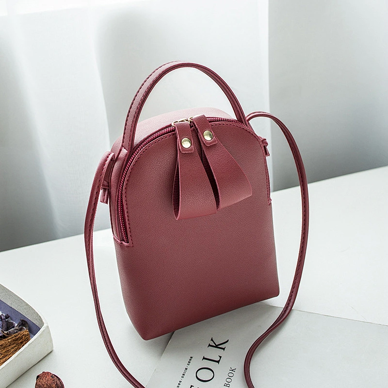 Popular Fashion Ladies' Portable Small Bag Solid Color Messenger Bag Ladies Change Mobile Phone Bag