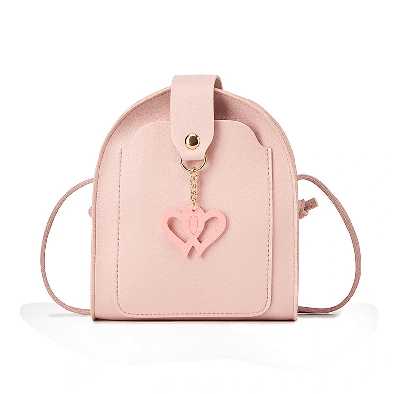 Beautiful Double Heart Decor Luxury Small Cross Body Mini Bags For Women And Ladies