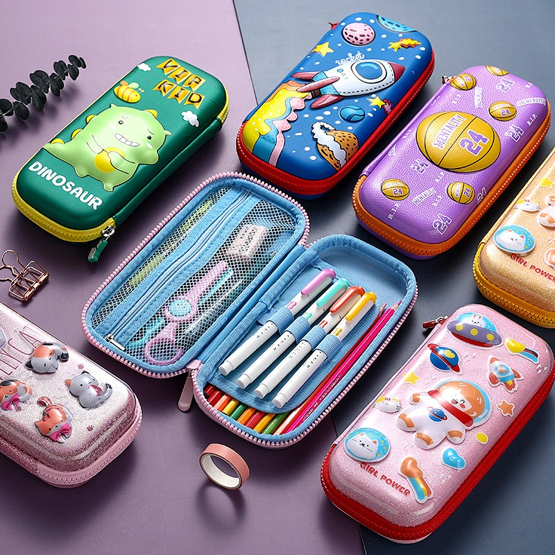 Cartoon EVA Pencil Case 3D Stereo Waterproof Pencil Case Creative Student Children Multifunctional Pencil Case