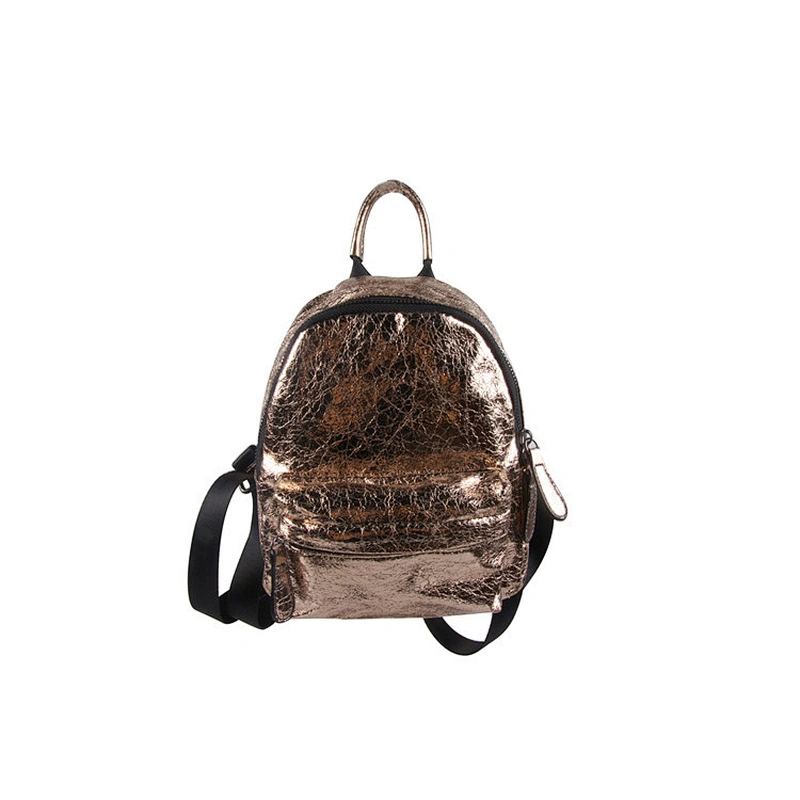 Lady Daily Fashion PU Leather School Bags Trendy Backpack Travel Leisure Bag