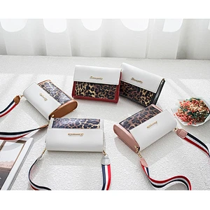 French 2021 New Korean Version Leopard Messenger Bag, Summer Texture Small Square Crossbody Bag