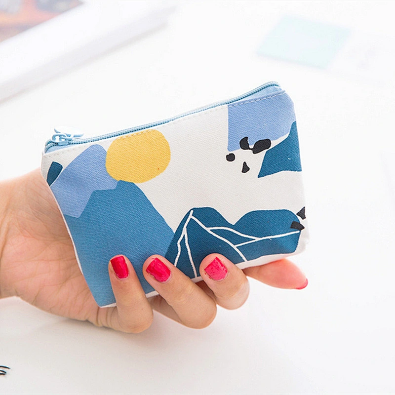 Wholesale 2020 New Simple Personality Canvas Coin Purse Female Small Fresh  Key Storage Bag Mini Cute Bag