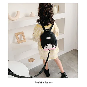 Custom Children'S Canvas School Bag Promotional Products Cute Cartoon Bull Backpack For Children