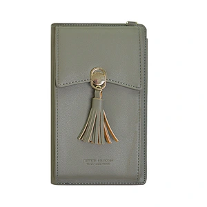 Popular Fashion Ladies Mobile Phone Bag Student Large-Capacity Multifunctional Wallet Simple Ladies Messenger Bag