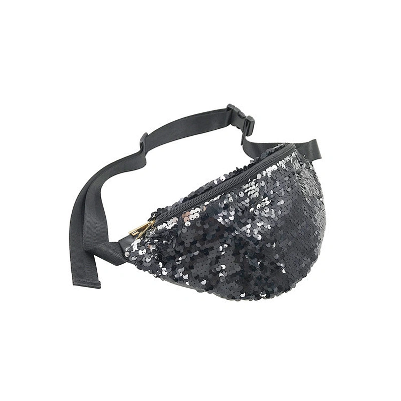 Factory Custom Casual Shiny PU Fanny Pack Trendy Ladies Waist Bag