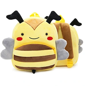 Cute Plush Toy Backpack Custom Wolf Deer Puppy Giant Panda Penguin Rabbit Koala Cat Teddy Bear Child Animal Plush Backpack