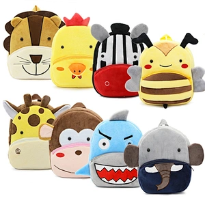 Cute Plush Toy Backpack Custom Wolf Deer Puppy Giant Panda Penguin Rabbit Koala Cat Teddy Bear Child Animal Plush Backpack