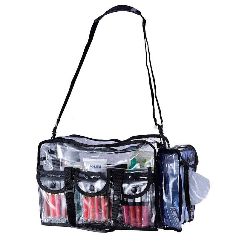 Wholesale Women Travel Tote Zipper Clear Makeup Transparent Bags Pvc Cosmetic Storage Bag