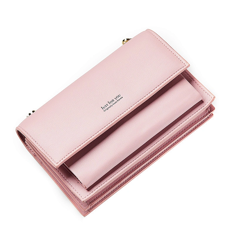 leather women's wallet phone purse travel foldable wallet