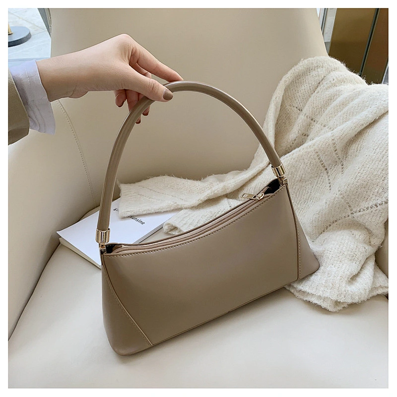 High Quality PU Ladies Fashion Underarm Bags Female Simple Retro Handbag For Women Shoulder Bag